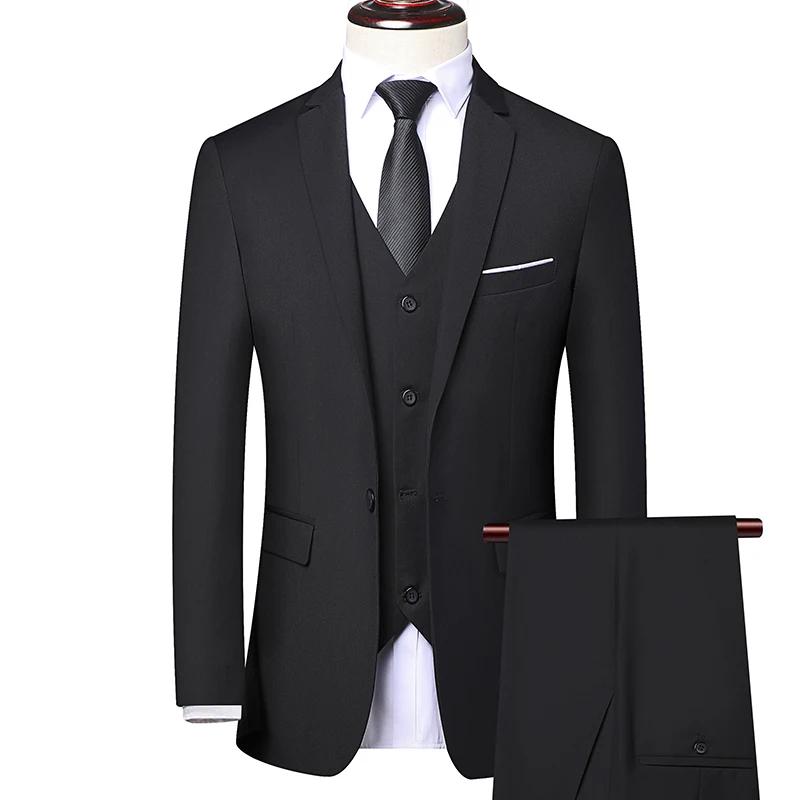 Costume (Blazer + Gilet + Pantalon) pour Homme