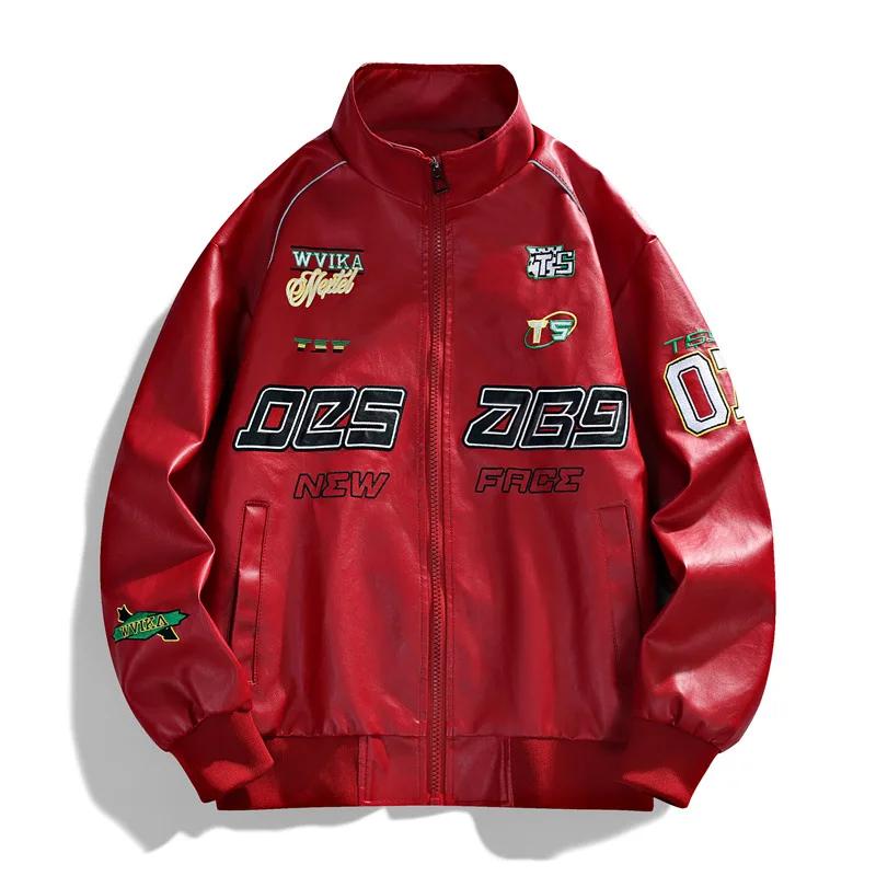 Vestes de moto en cuir pour hommes