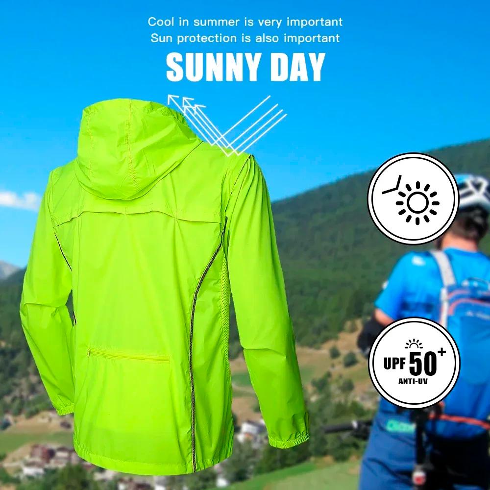 Queshark – veste de cyclisme à manches convertibles pour hommes