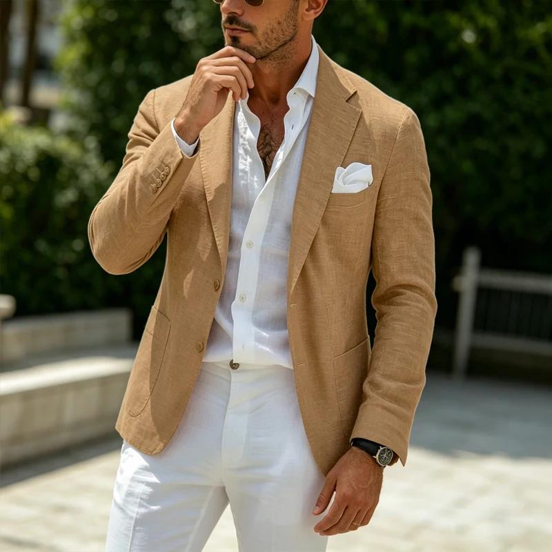 Blazer en lin pour homme