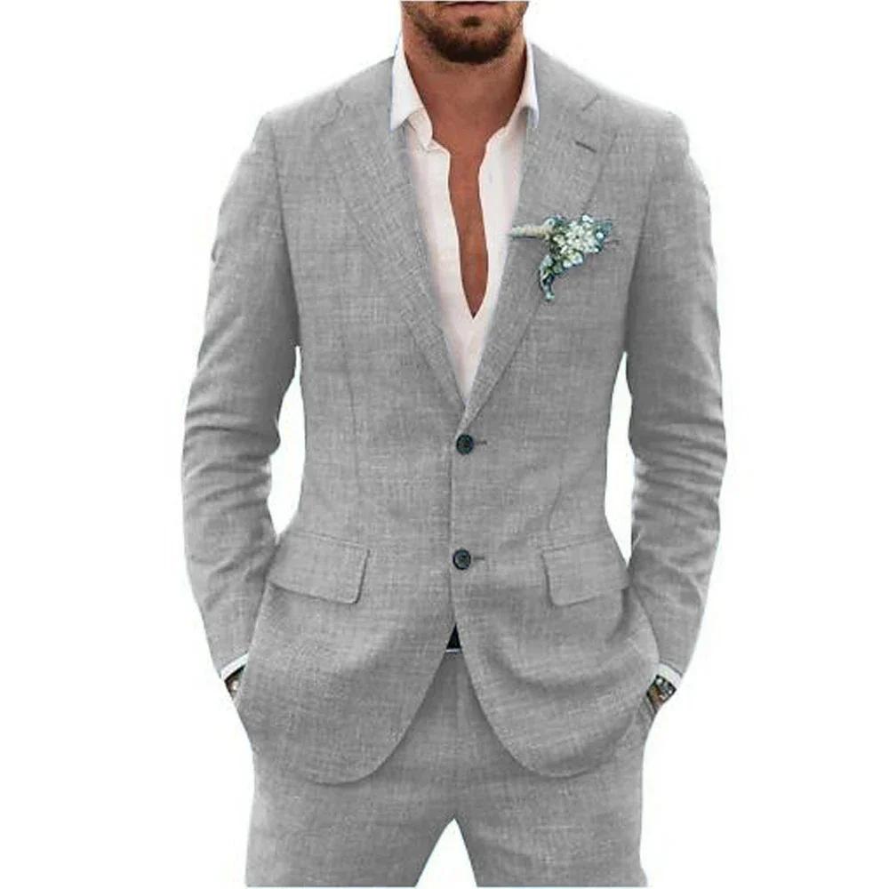 Costumes en lin de haute qualité pour hommes