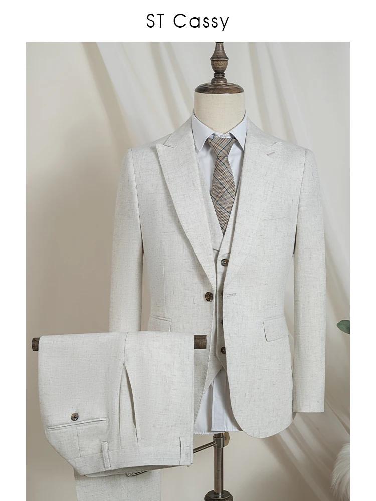 Costumes beiges pour homme