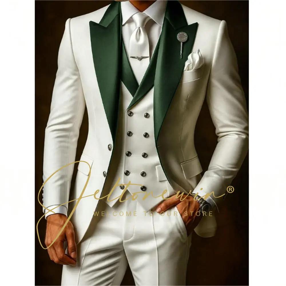 Ensemble de costumes blancs pour hommes