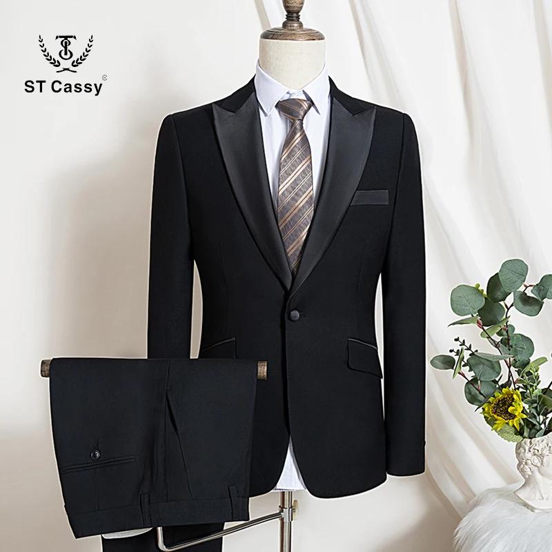 Costume homme 2 pièces noir slim fit