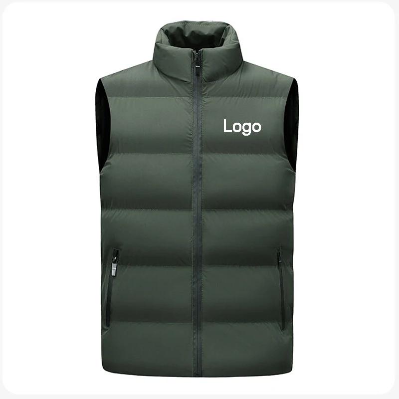 Gilet sans manches personnalisé avec fermeture éclair pour homme