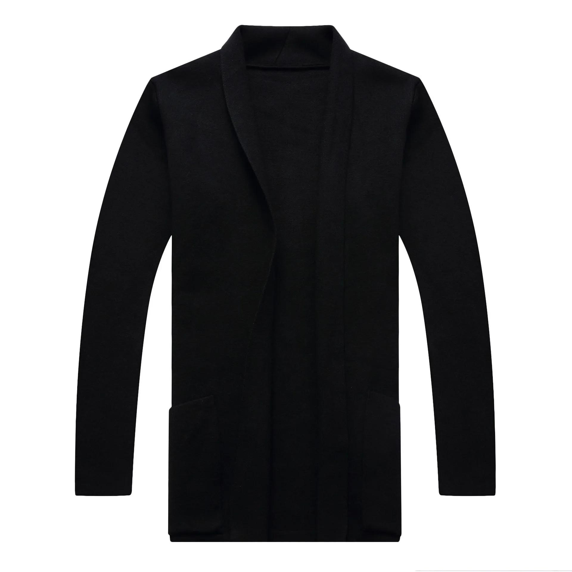 Cardigan long en tricot pour homme 2026