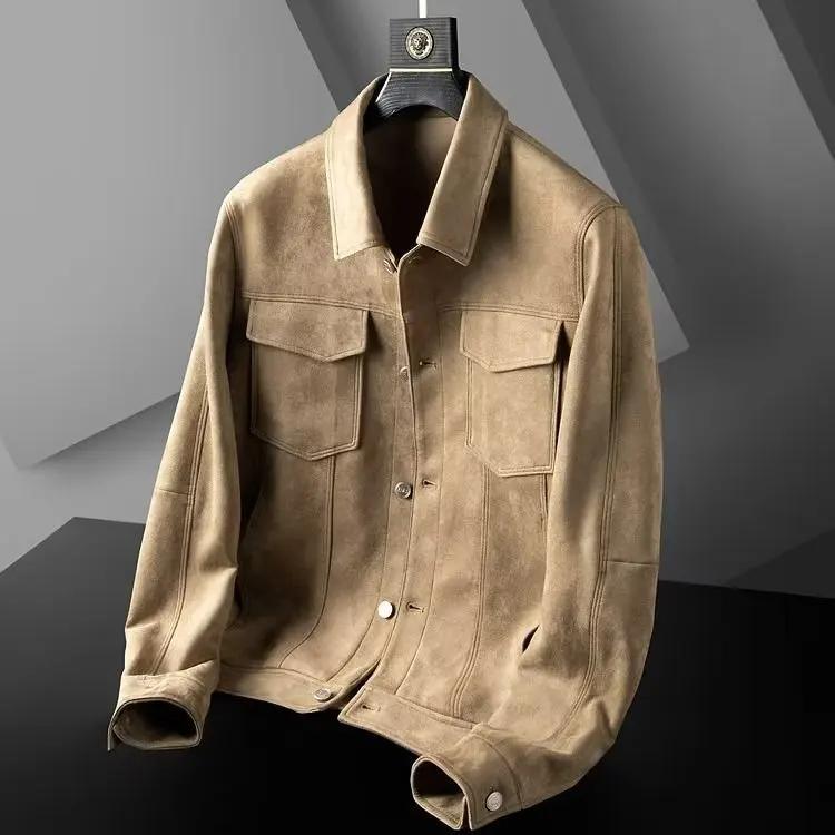 Veste en daim pour homme