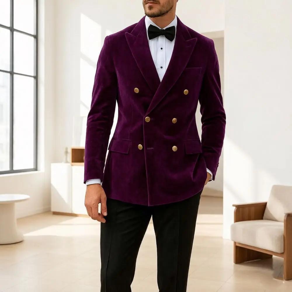 Costumes en velours pour hommes