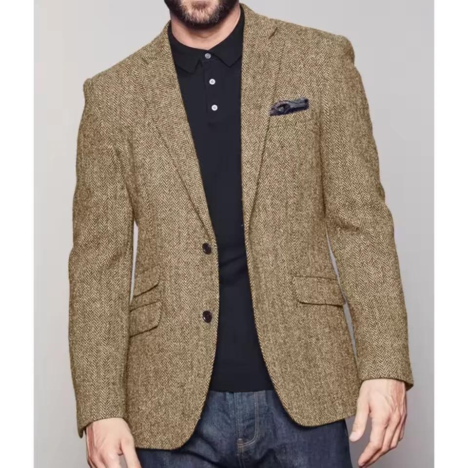 Veste de costume homme à chevrons