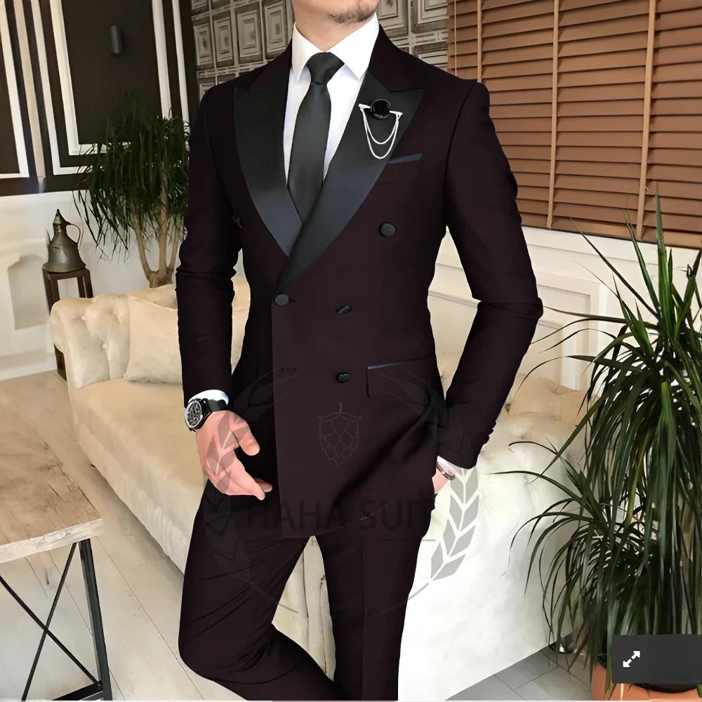 Costume pour hommes sur mesure 2 pièces vêtements mode