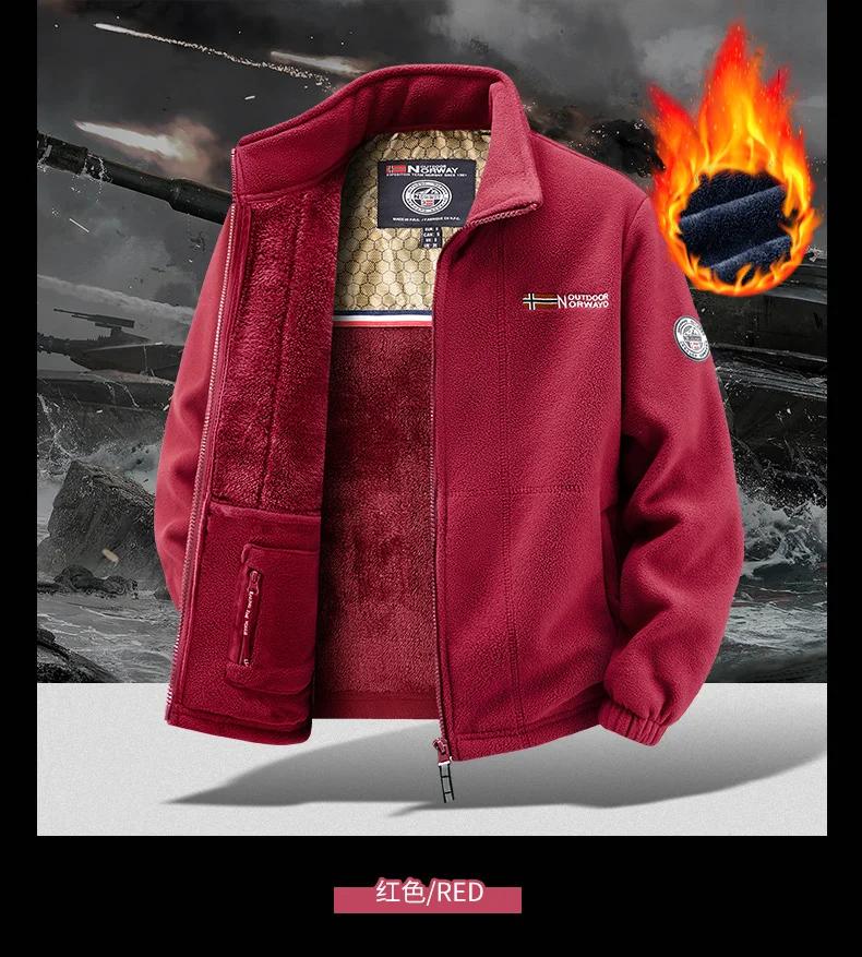 Veste polaire épaisse d'hiver pour homme