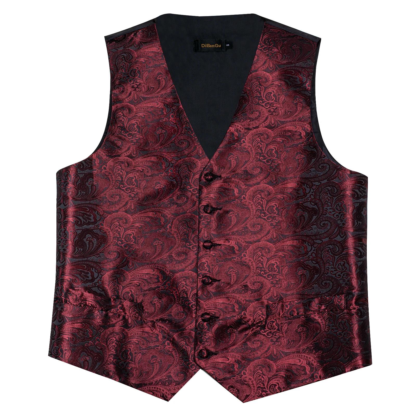 Gilet de costume en soie pour hommes