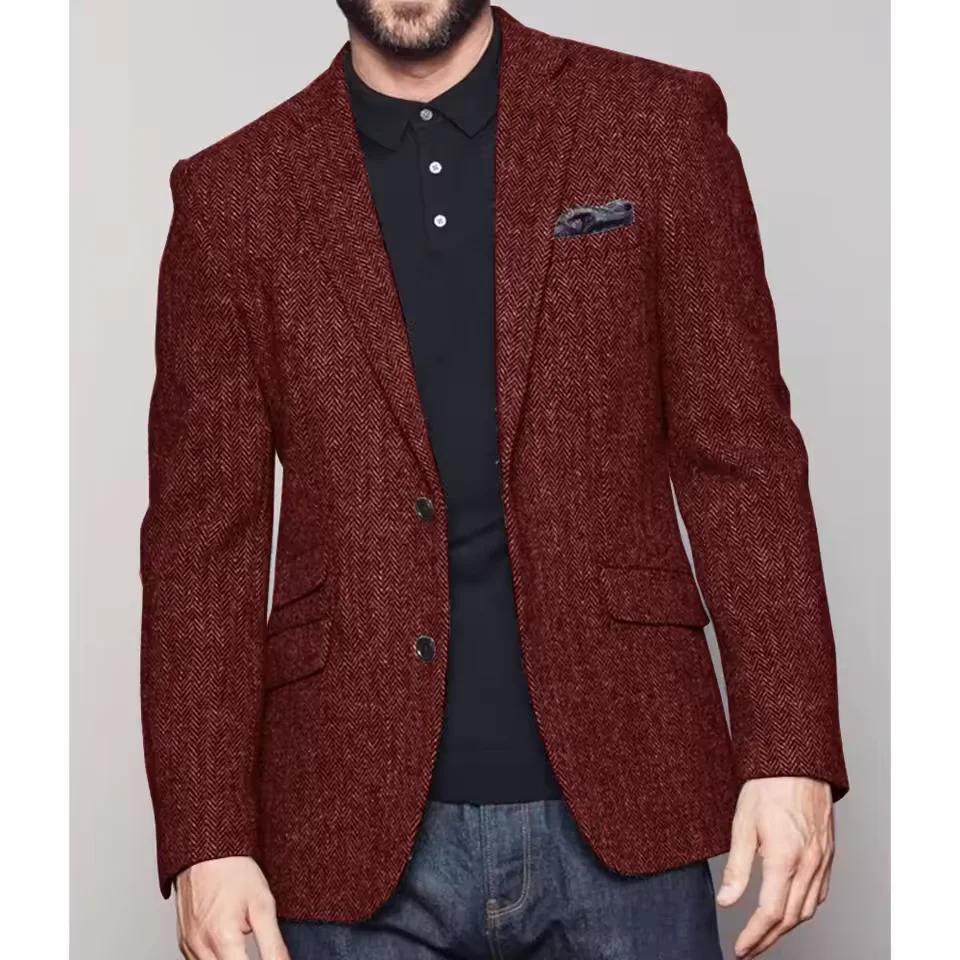 Veste de costume homme à chevrons