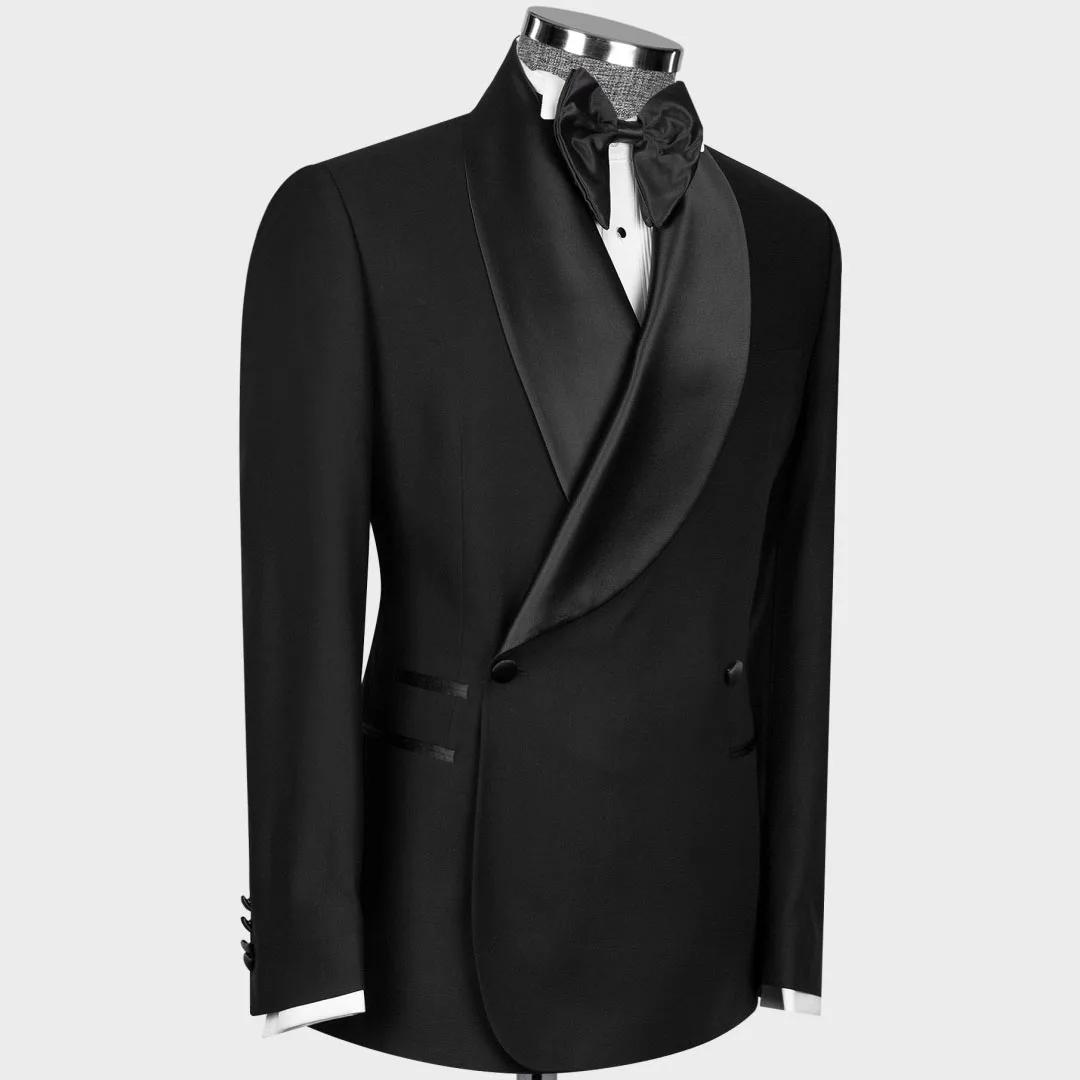 Costume 2 pièces noir pour hommes