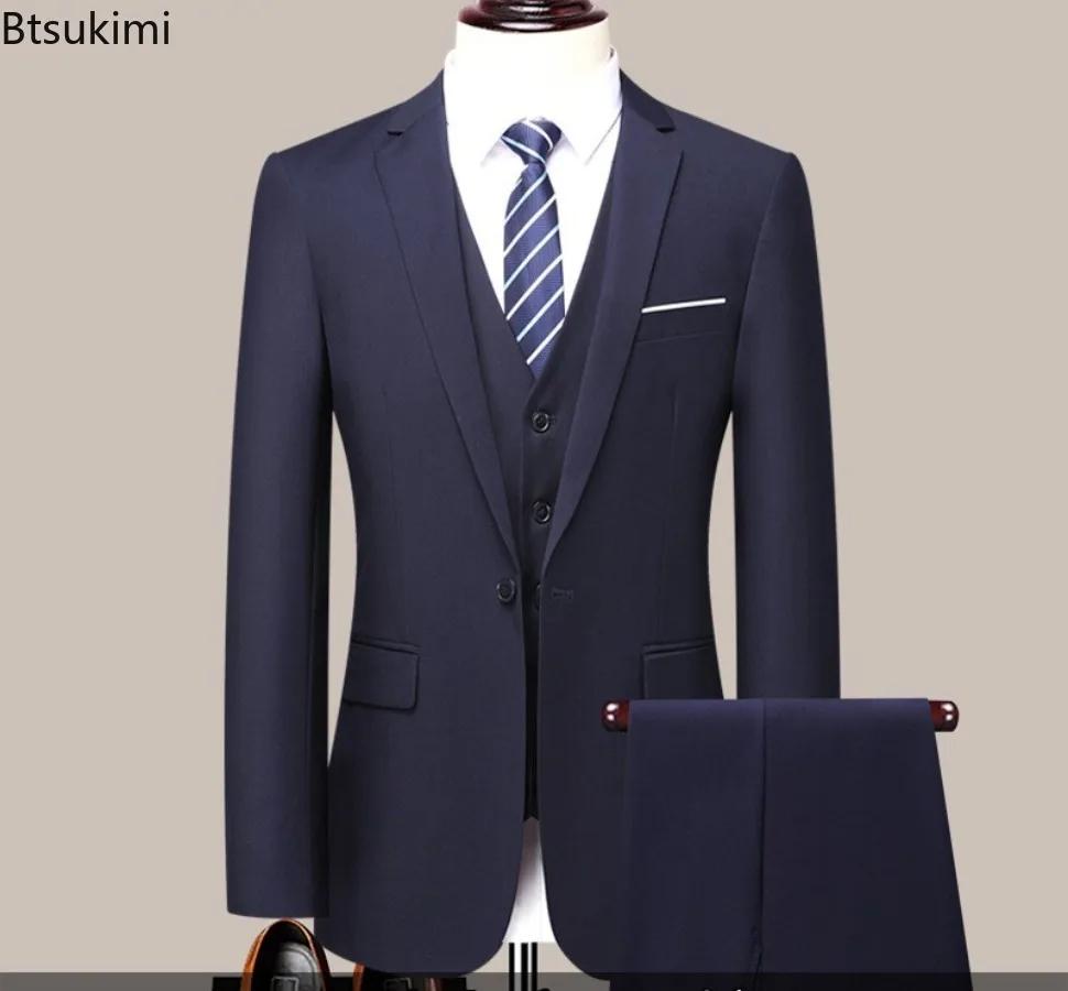 Costume d'affaires coupe cintrée pour hommes