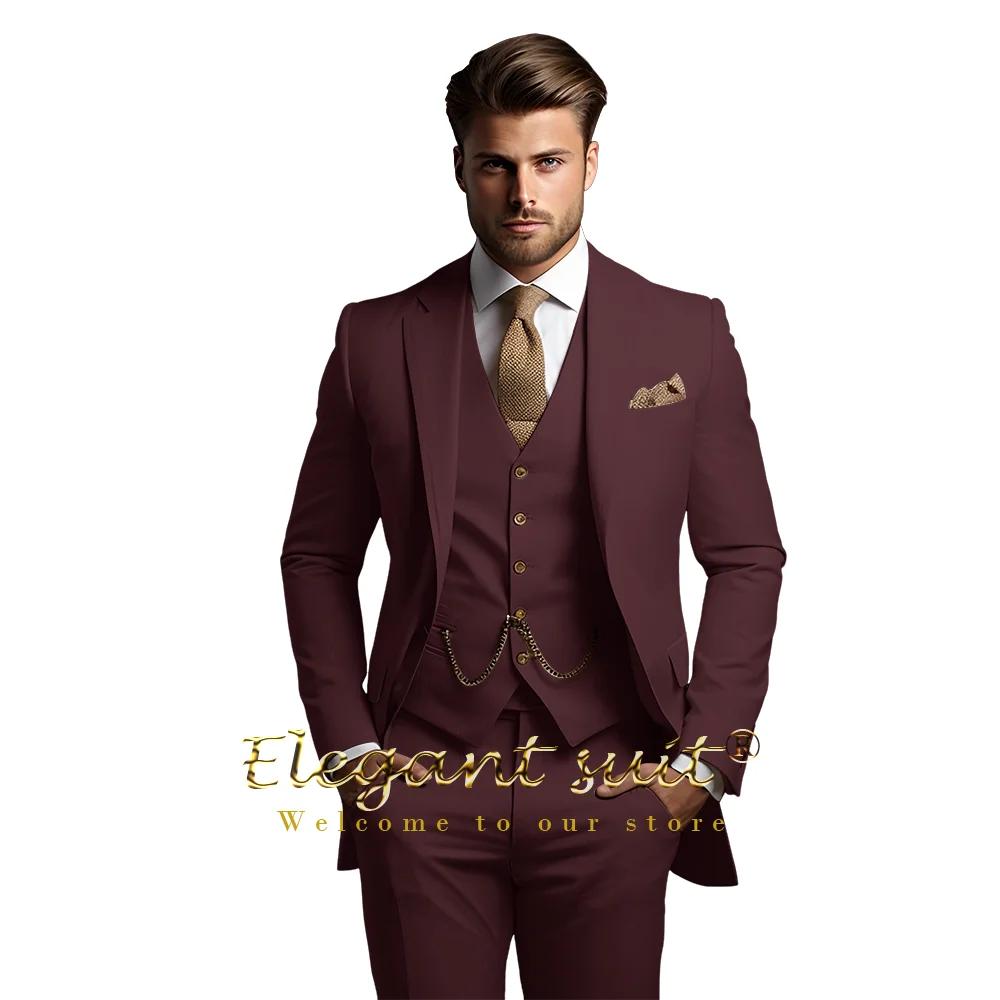 Costume trois pièces sur mesure pour homme