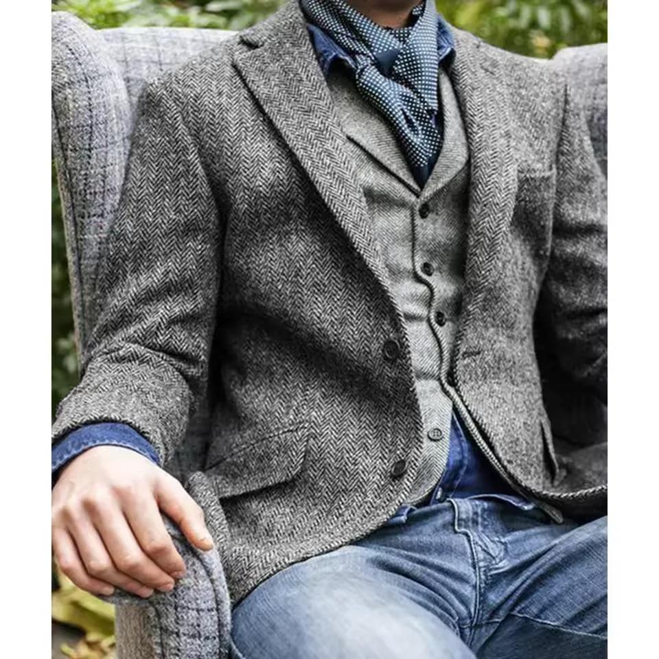 Blazer à chevrons pour hommes