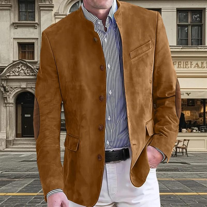 Blazer Homme Rétro Automne en Flanelle