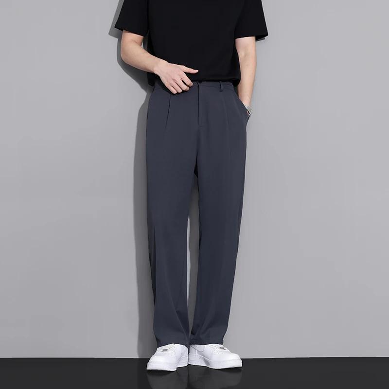 Pantalon de costume beige pour hommes