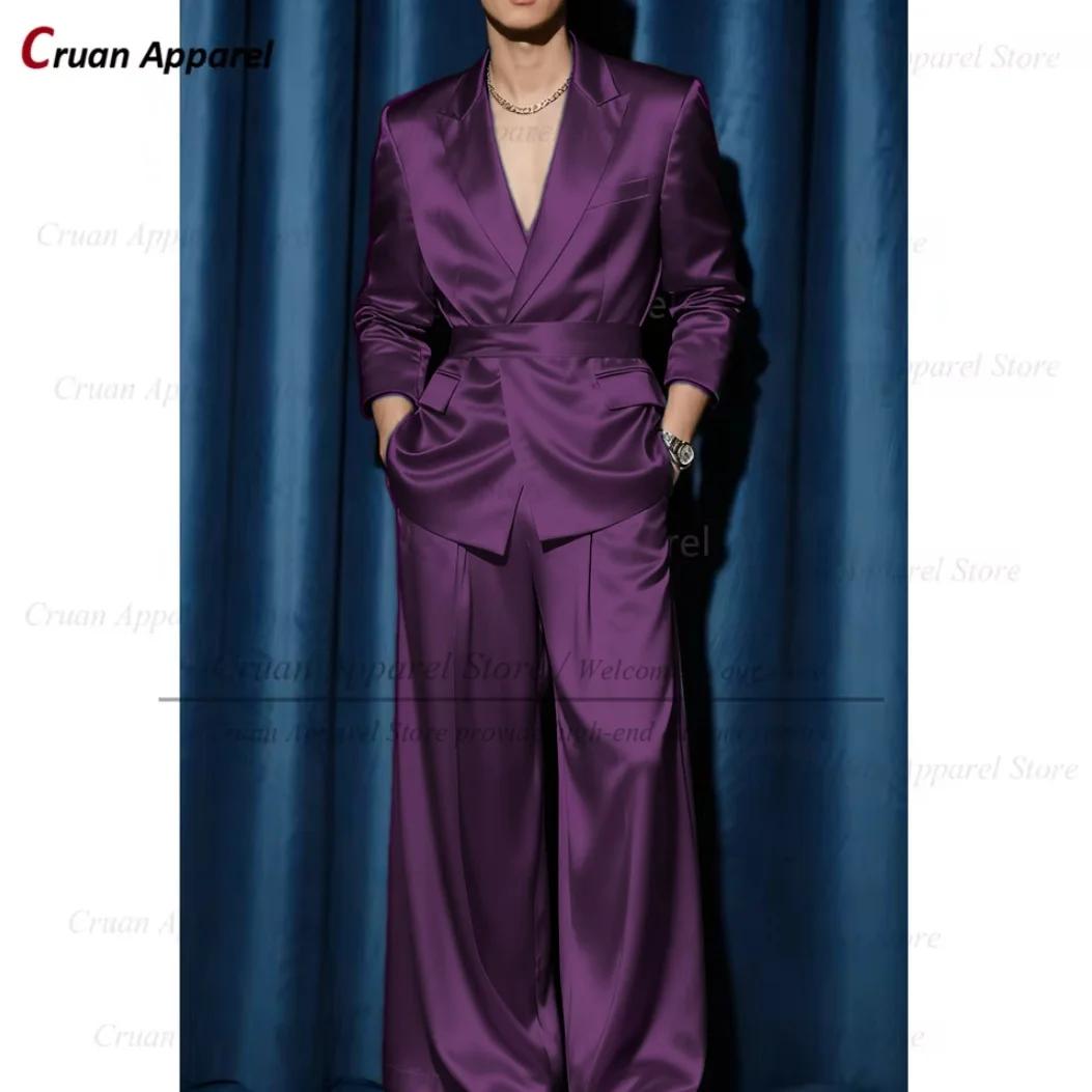 Ensemble de costume de fête de bal de luxe pour hommes