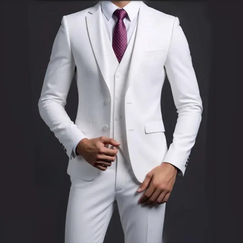 Costume (Blazer + gilet + pantalon) pour hommes