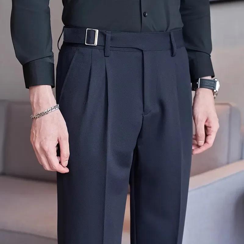 Pantalon de costume jaune pour hommes