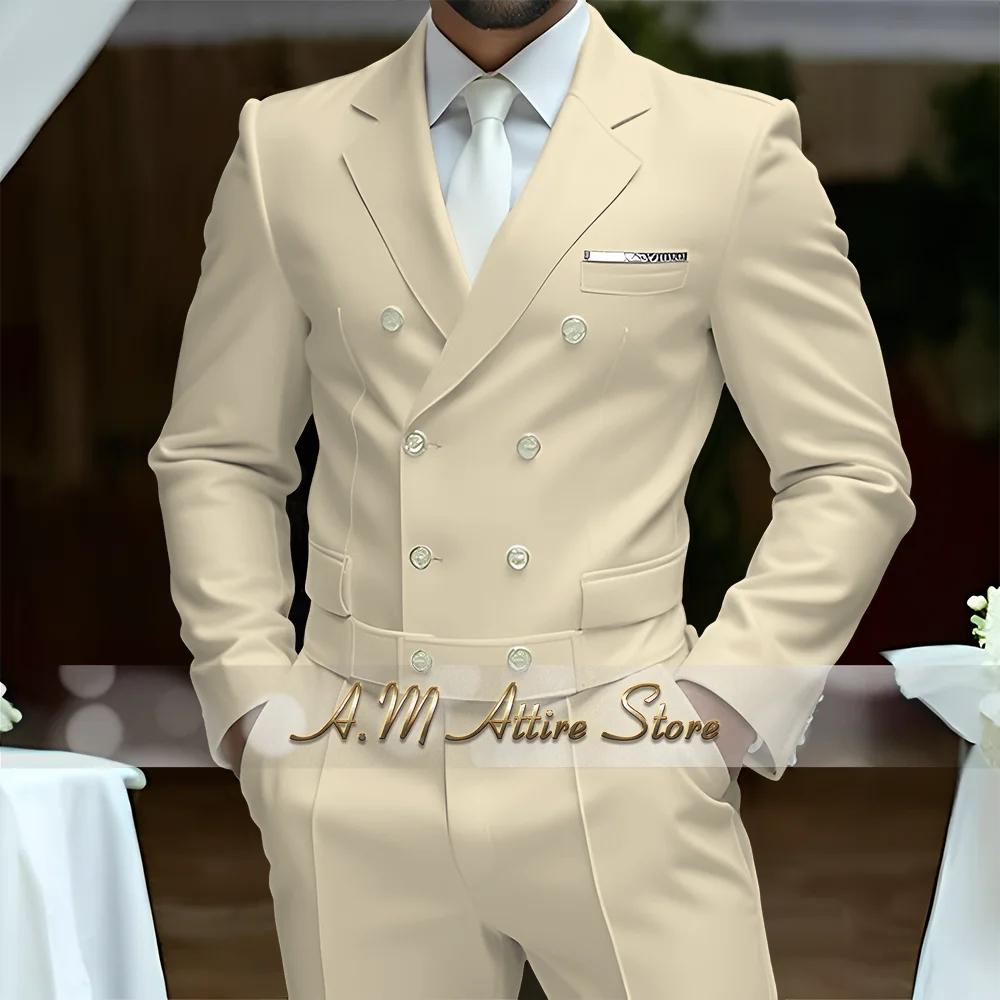Costume de luxe blanc pour hommes
