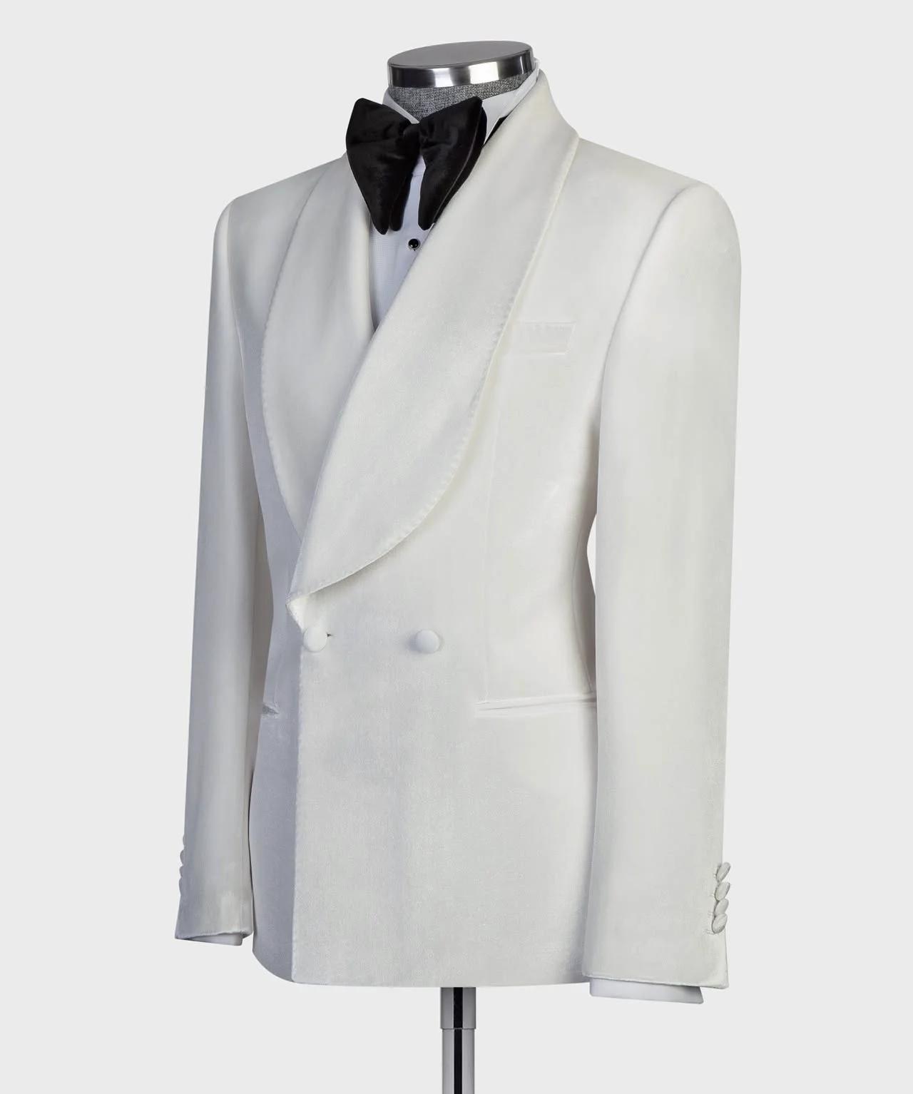 Costumes de luxe blancs pour hommes