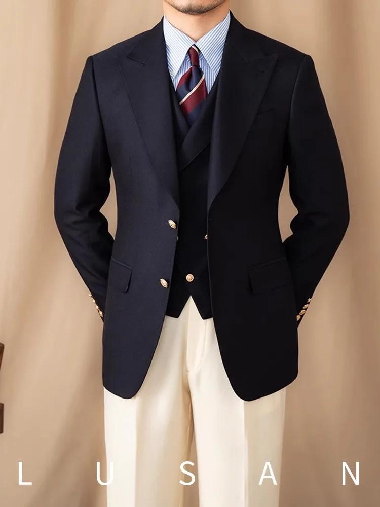 Blazer rétro italien pour hommes | Veste de costume décontractée pour les déplacements | Petit