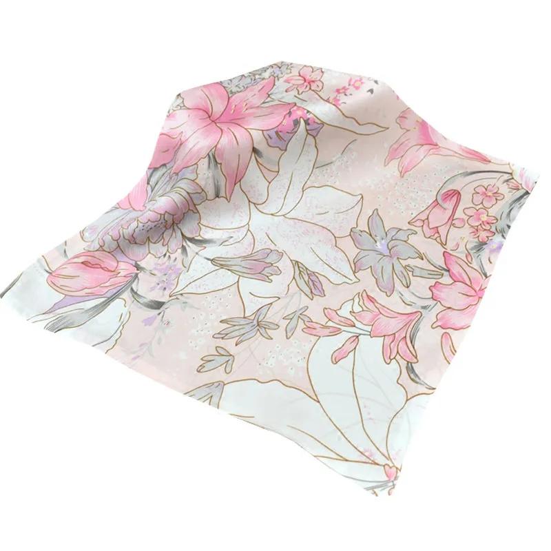 35*35 cm costume en soie de mûrier naturelle poche carré Hanky plaine crêpe Satin AB Double face