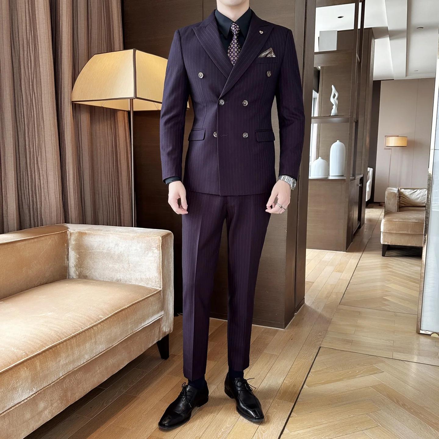 Costume de mariage 3 pièces pour hommes