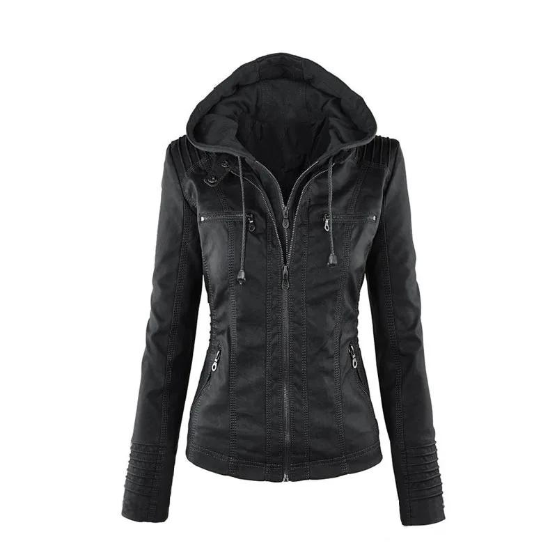 Veste Gothique en Faux Cuir PU pour Femme