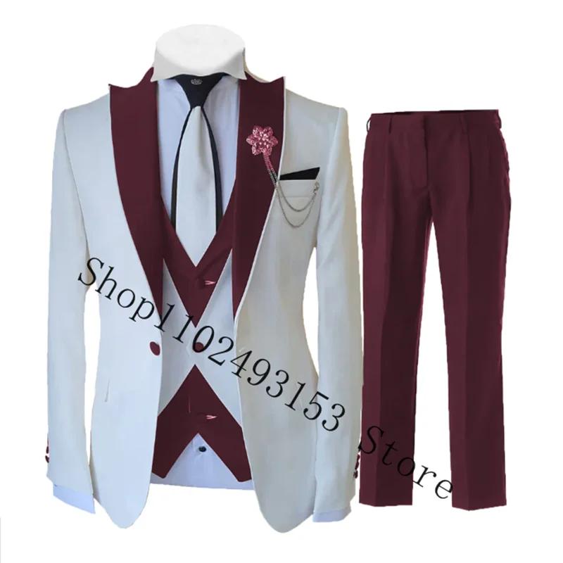 Costume 3 Pièces Bleu Royal pour Homme