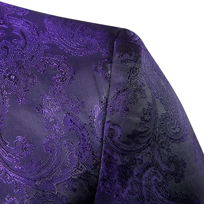 Veste de costume violette pour hommes
