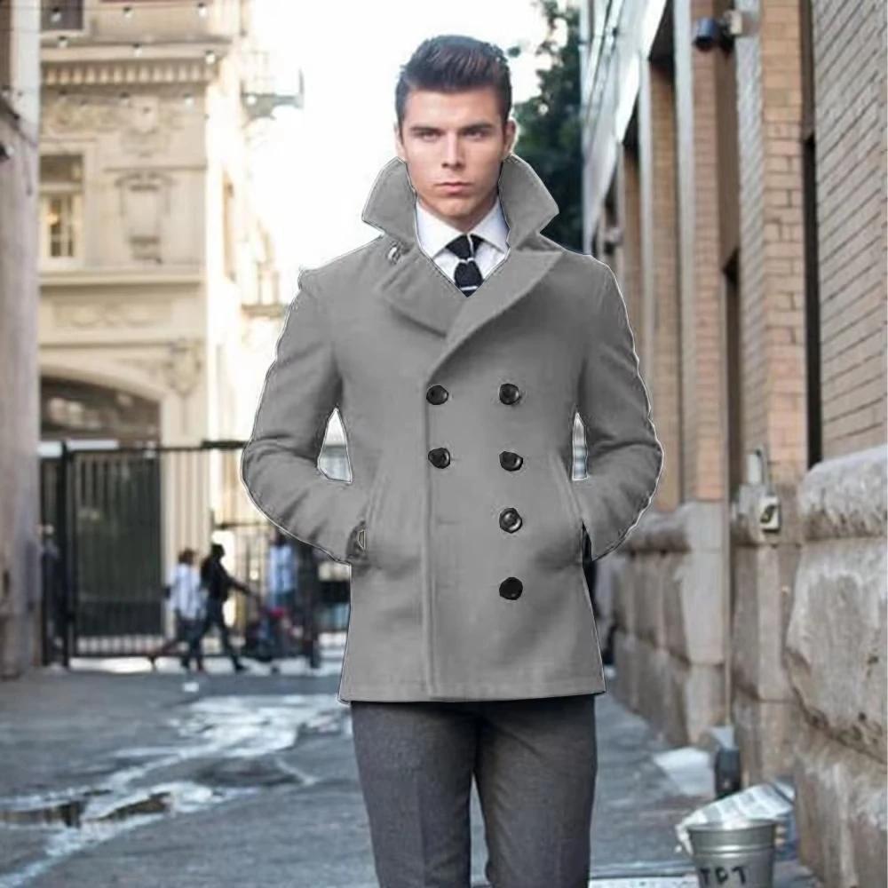 Manteau homme costume veste laine Double boutonnage costumes élégants pour hommes Blazers luxe concepteur décontracté