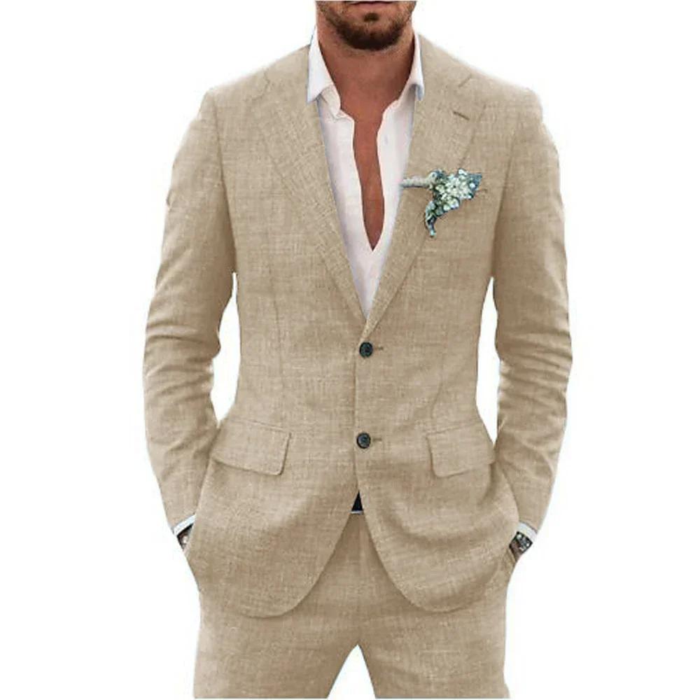 Costumes en lin de haute qualité pour hommes