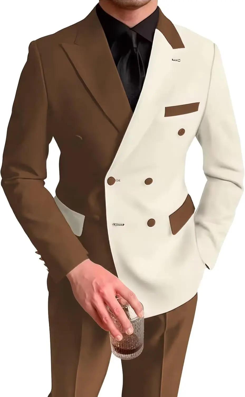 Costume pour homme à double boutonnage