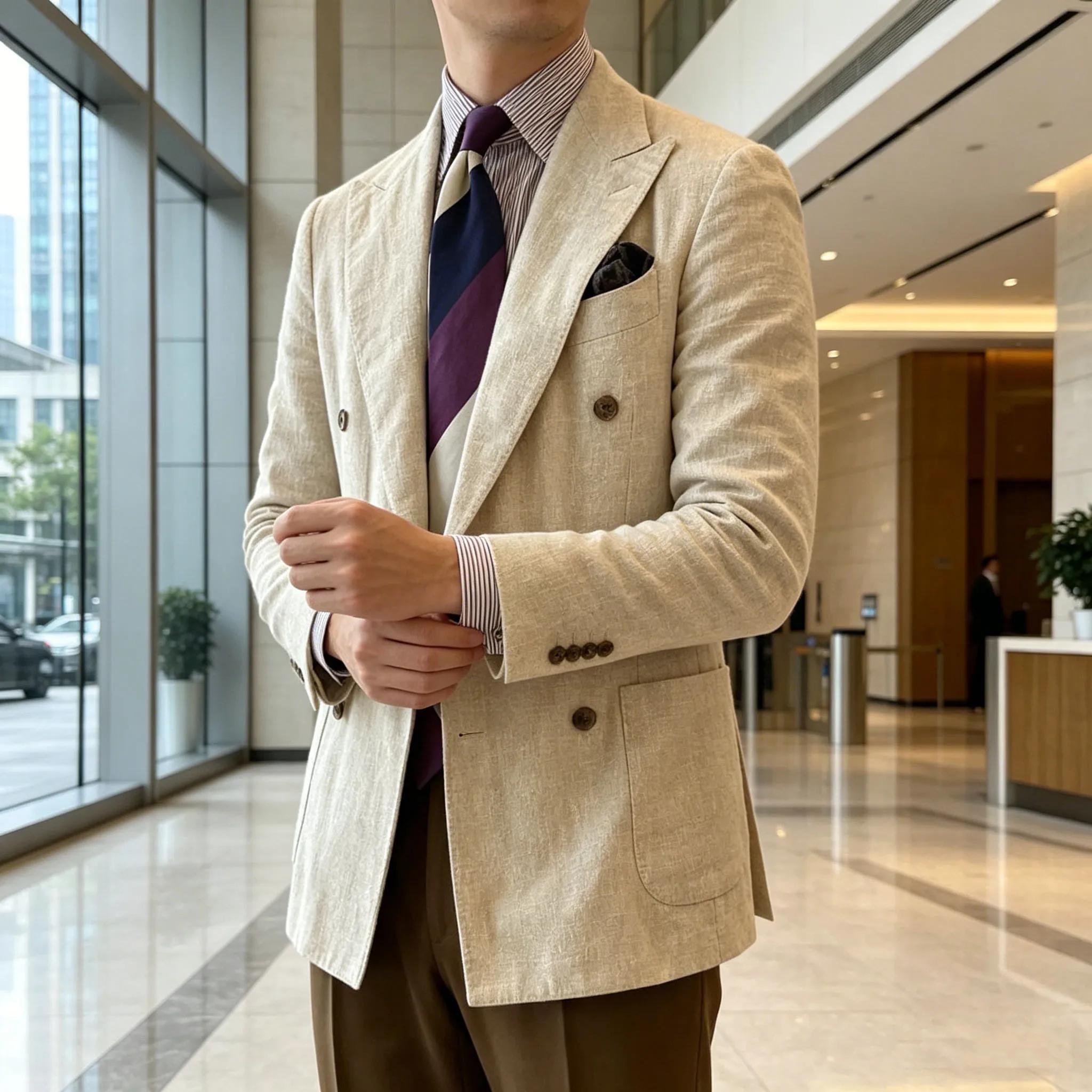 Blazer en lin élégant pour homme