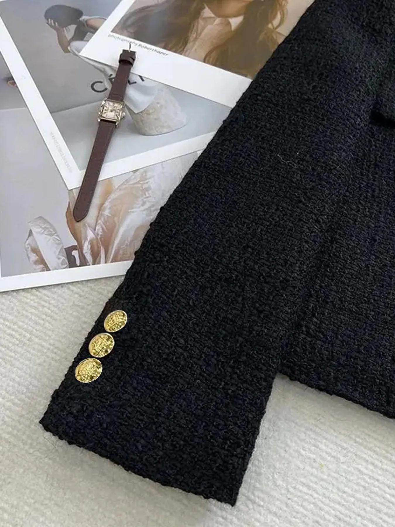 Manteau en tweed de laine française