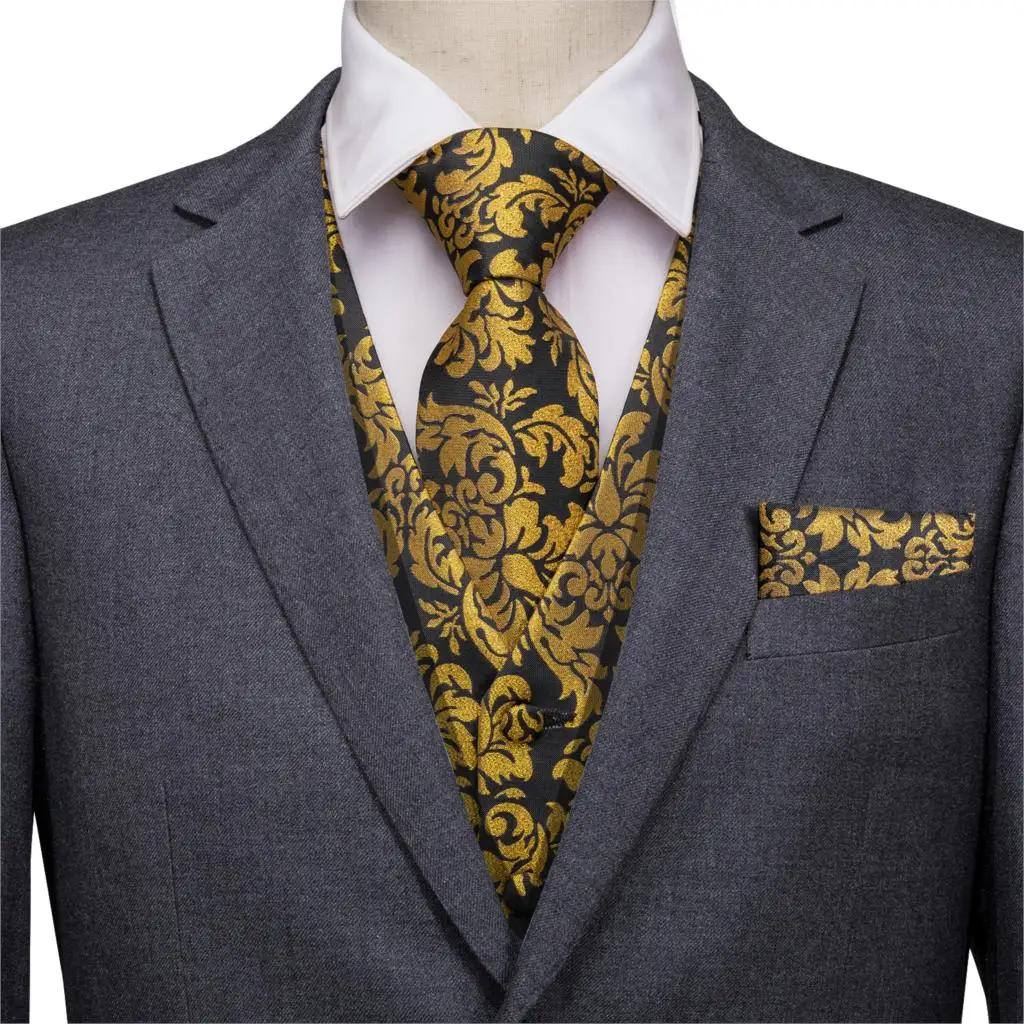 Veste de costume en or pour hommes