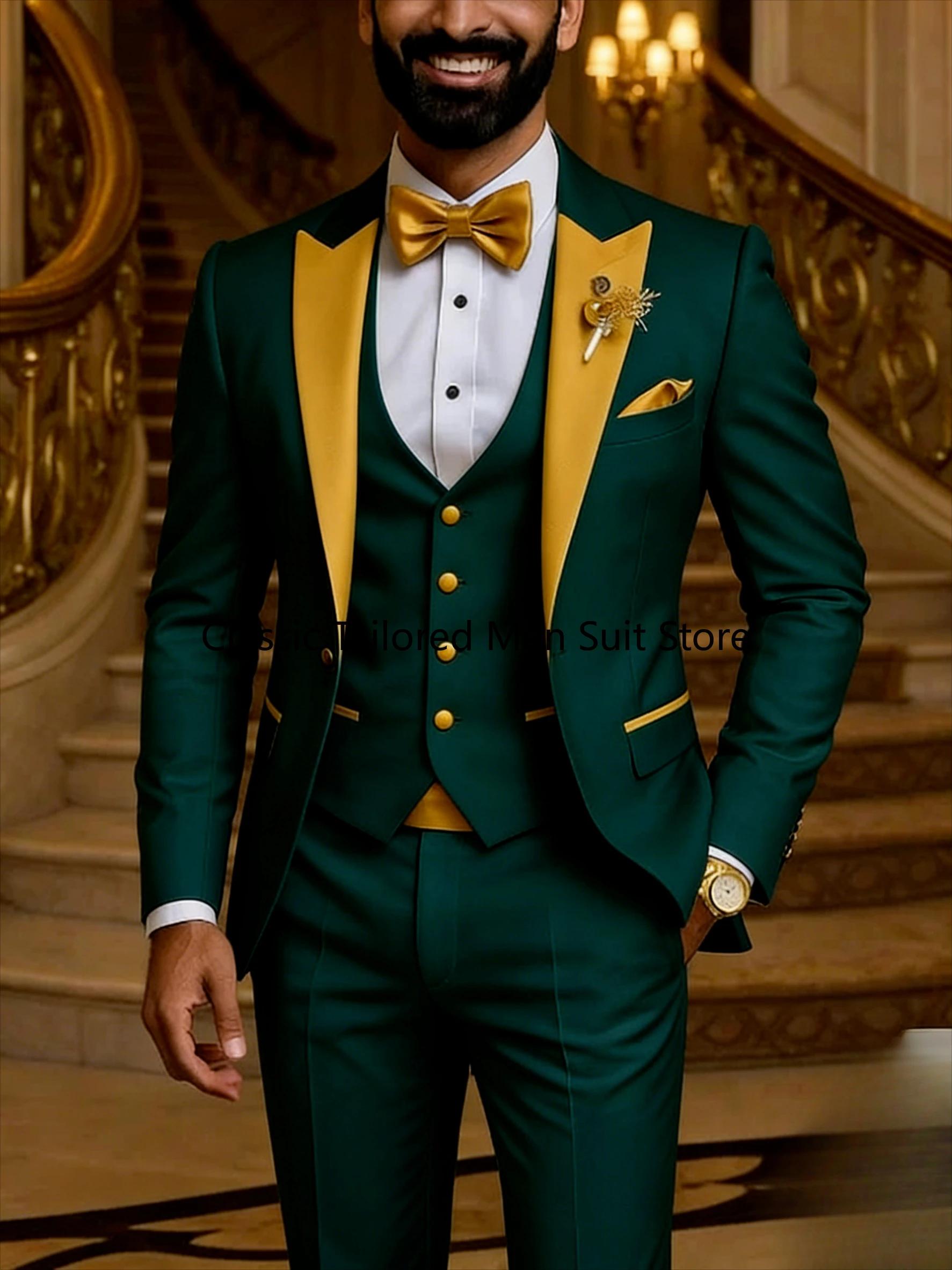 Costume de smoking 3 pièces pour hommes
