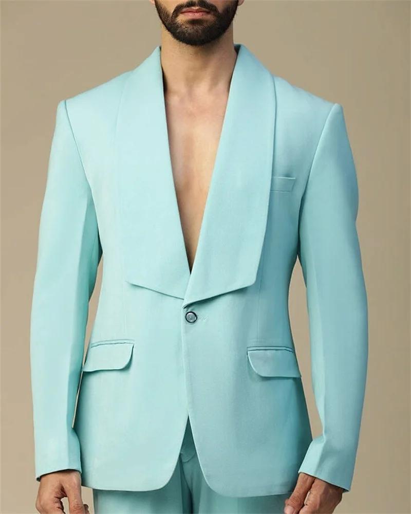 Ensemble de costumes pour hommes bleu clair