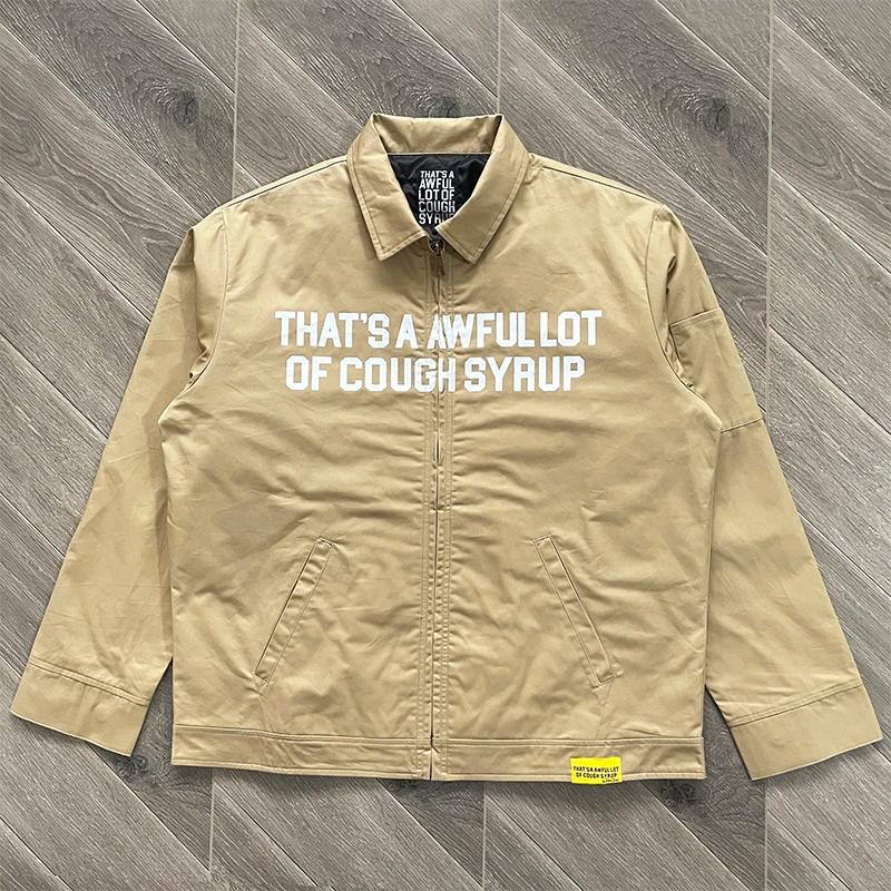 Veste bomber décontractée à imprimé lettres