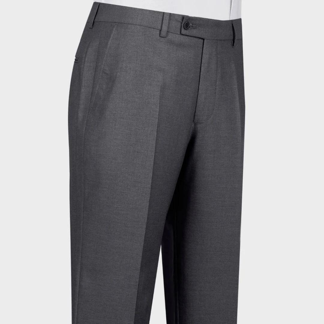 Costume 2 pièces gris foncé pour hommes