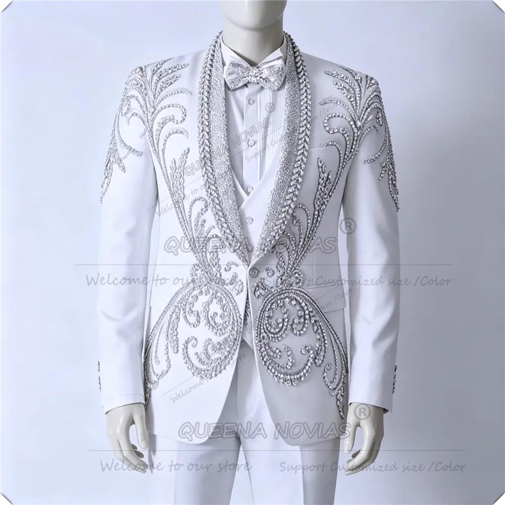 Costumes de mariage scintillants pour homme