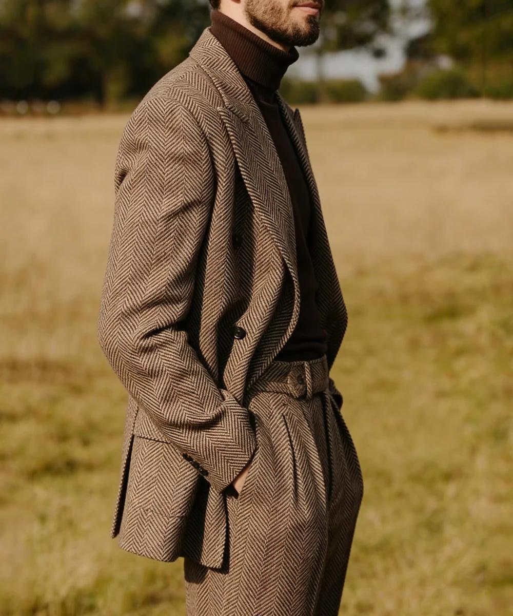 Costume à chevrons pour hommes