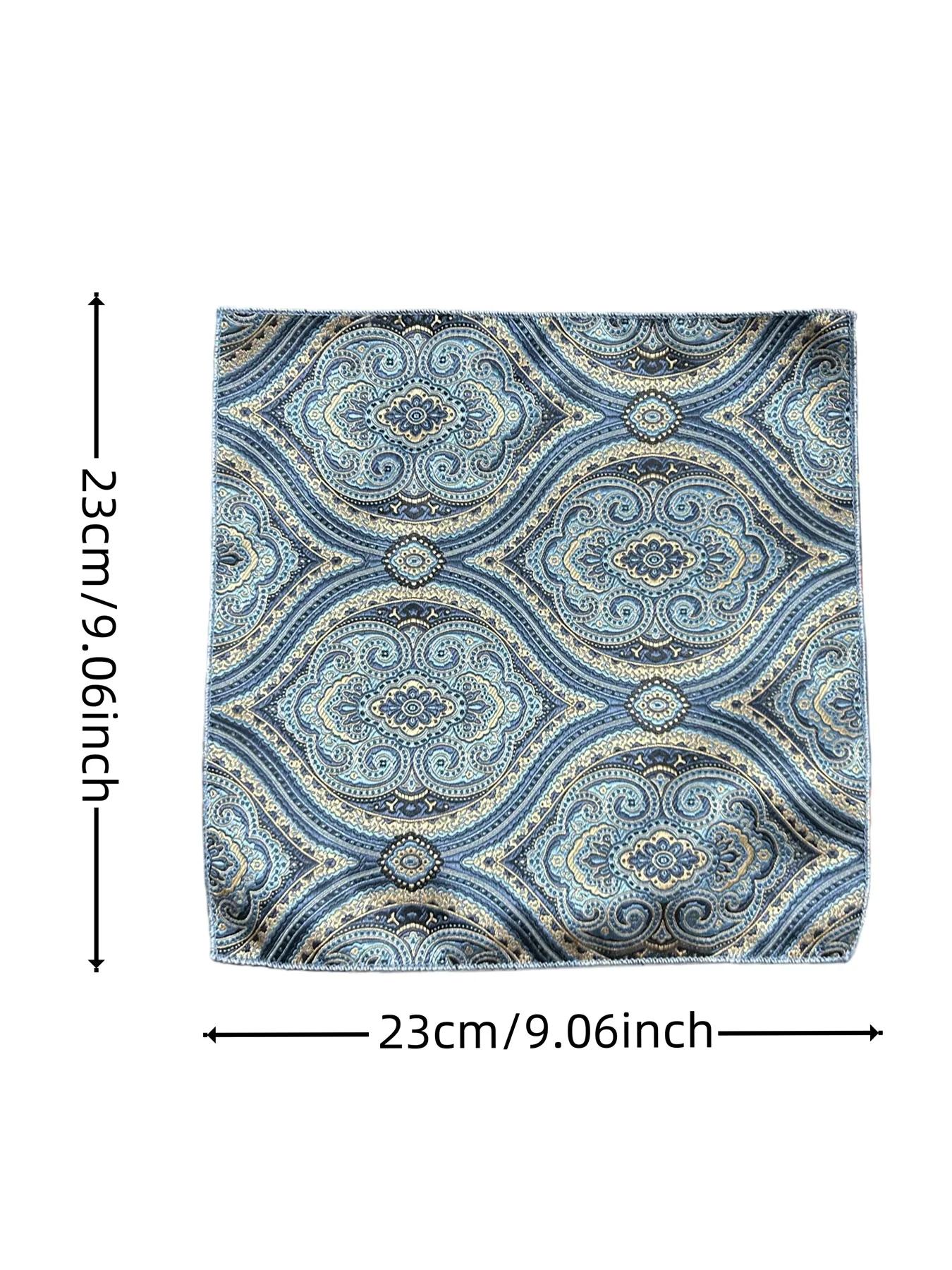 1 Mouchoir de poche pour homme, motif rétro britannique, pour costume