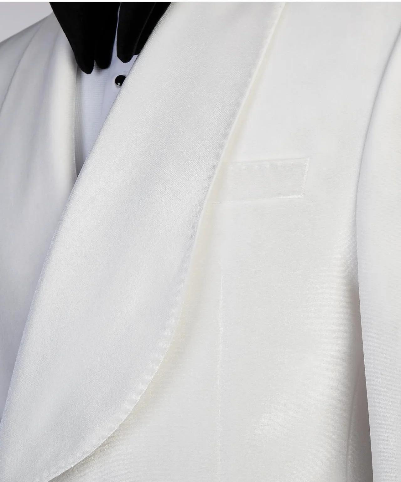 Costumes de luxe blancs pour hommes