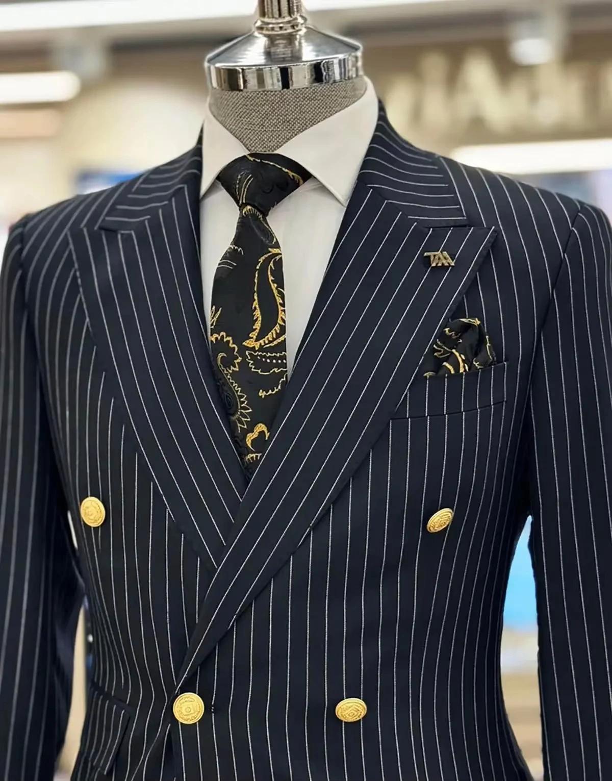 Costumes à Double boutonnage pour hommes