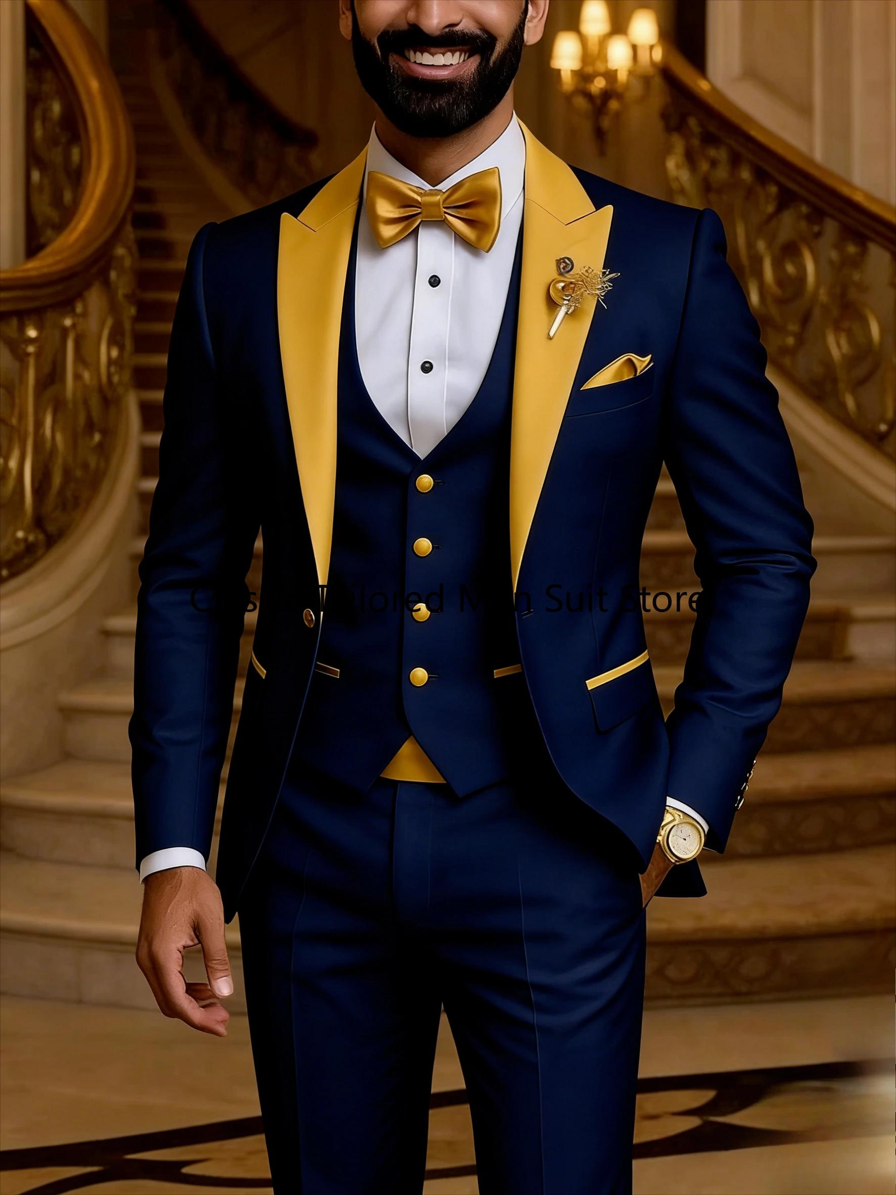 Costume de smoking 3 pièces pour hommes